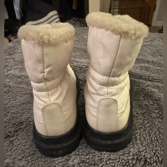 COACH Women’s Kailee Nylon Winter Boots - Picture 9 of 16